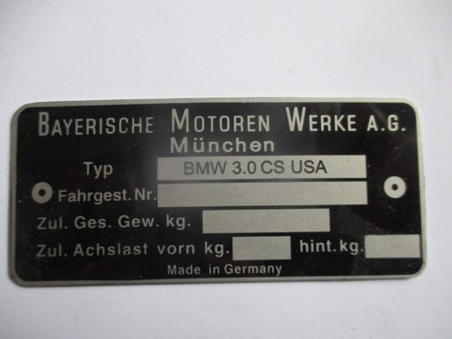Targa bmw usa - cs,