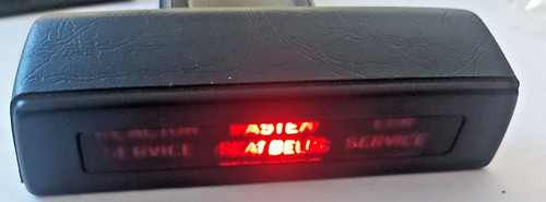 Dash control light - control, seat