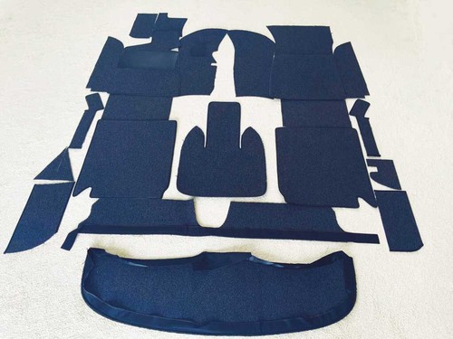 Dark blue loop carpet - , set